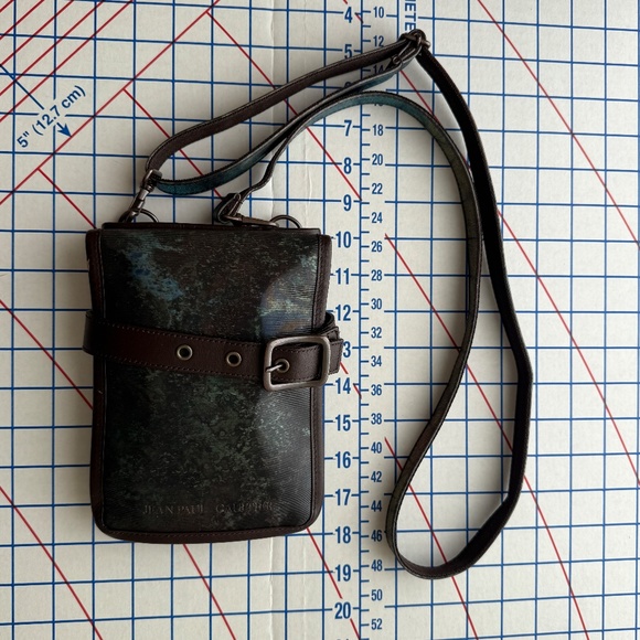 Jean Paul Gaultier Vintage 1995 V Cyber Bag, 2Way Shoulder or Crossbody - Picture 9 of 16